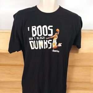 kobe bryant Boo's Don't Block Dunks Men's Shirt Size Large Basketball Icon Mamba